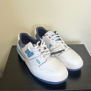 New Balance White & Navy Blue Golf Sneakers